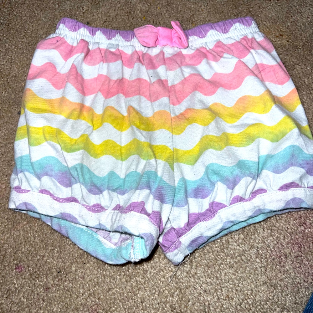 Girls rainbow shorts